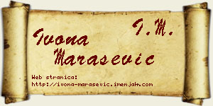 Ivona Marašević vizit kartica